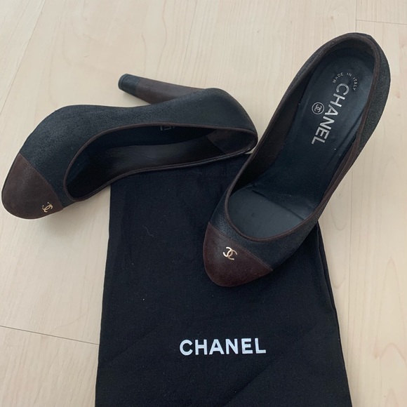 Chanel Classic Chanel pumps hidden platform. Size 38.5 with dustbag - Picture 4 of 13